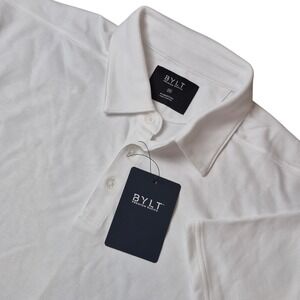 BYLT Mens 2XL White Bayside Short Sleeve Polo NWT